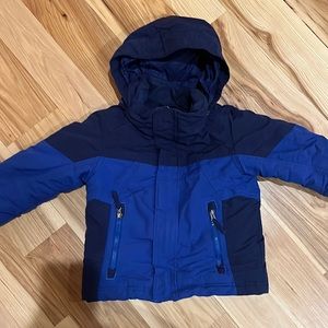 LL Bean toddler boys winter coat jacket 2T insulated warm blue navy
